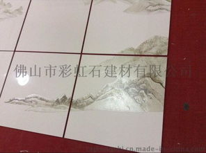 佛山陶瓷背景墻 彩虹石品牌，匠心定制中式客廳的牡丹花鳥雅韻